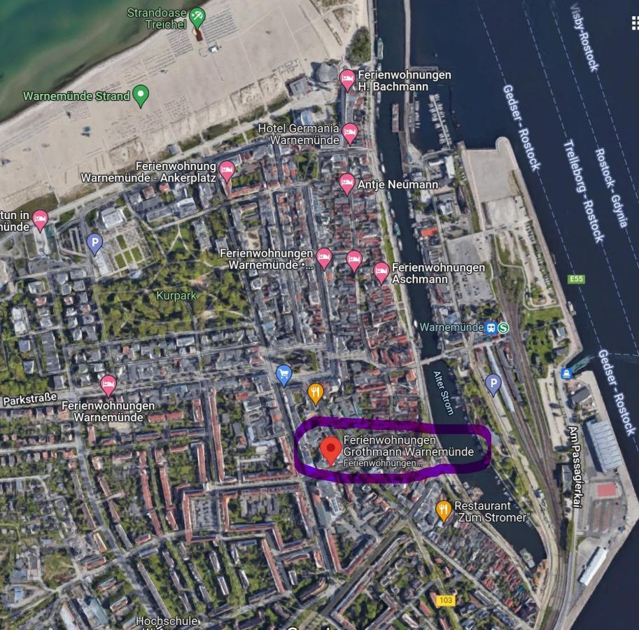 Zur Duene Warnemuende Villa Rostock Luaran gambar